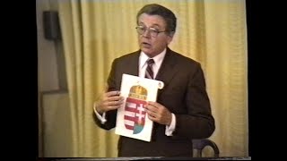 Kállay professzor elöadása: Magyar címer – Levéltár 1989.