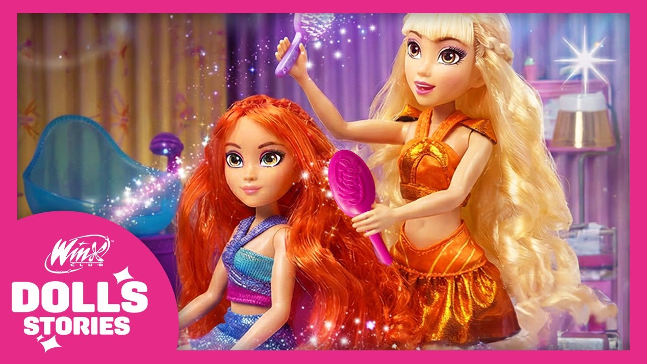 ✨ Winx Club DOLLS | Salon de beauté 🫧🧴 Shampooing et habillage des poupées !