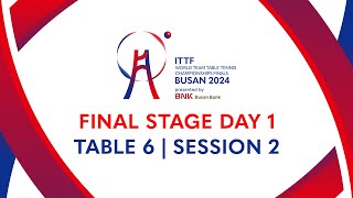 LIVE! | T6 | Day 6 | ITTF World Team Table Tennis Championships Finals Busan 2024 | KAZ vs IND (M)