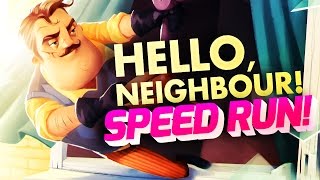 HELLO NEIGHBOR SPEEDRUN & EXPLORING Hello Neighbor Alpha - Hello Neighbor Game (Hello Neighbor Code)