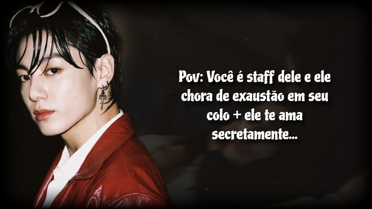 | Imagine Jungkook: Você é staff dele e ele chora se exaustão em seu colo +...|