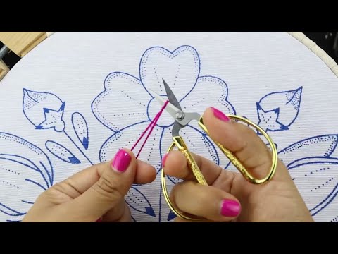 ¡Flores preciosas! ??BORDADO A MANO CON PUNTADA FACILES PARA FLORES ???