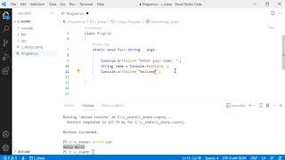 C# 2: Get input from the user