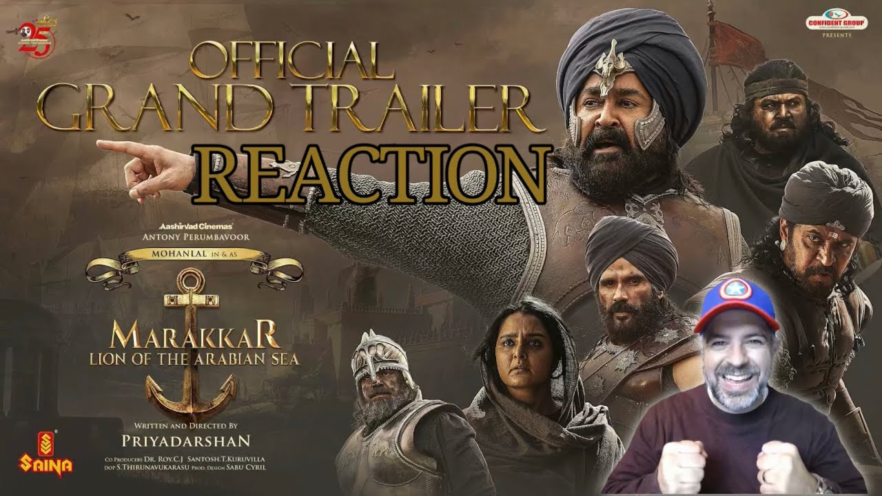 Marakkar: Lion of the Arabian Sea Grand Trailer REACTION | Mohanlal | Priyadarshan