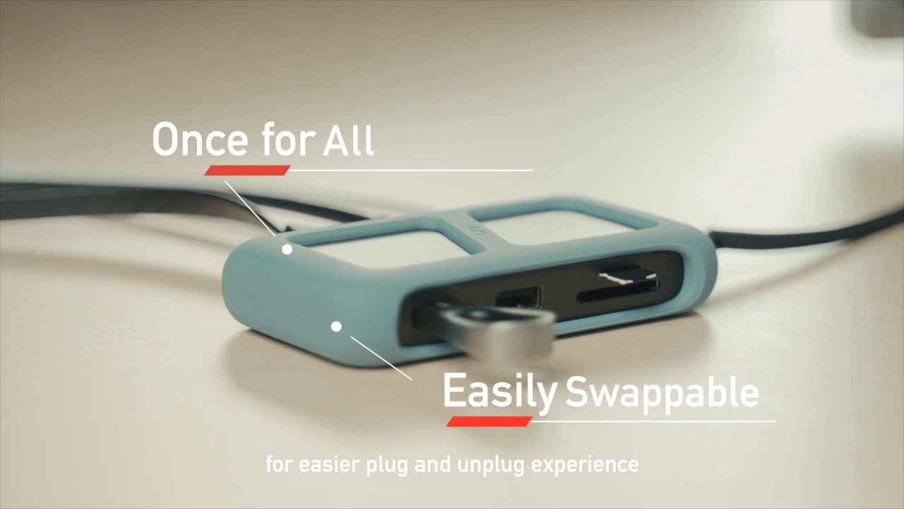 uni USB-C 8in1 Hub | Star from design - Compatible for MacBook Pro - PD Charging - USB 3.0