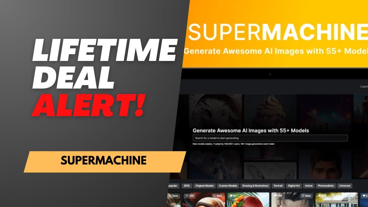 SUPERMACHINE Create images, NFTs, & more with AI Lifetime Deal Review ...