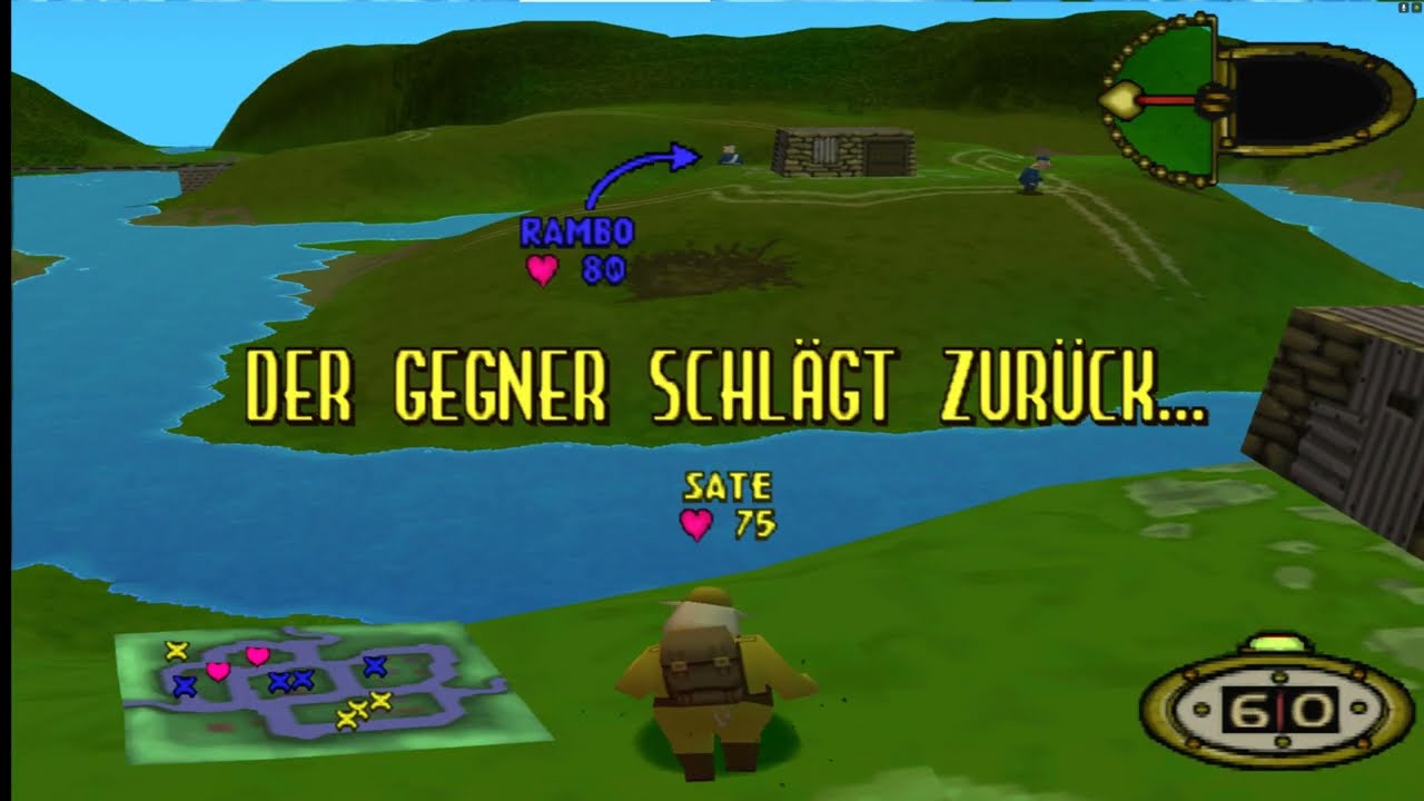 FRONTSCHWEINE 4K Upscaled ePSXe Emulator Gameplay / Hogs of War 4K Upscaled ePSXe Emulator Gameplay