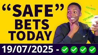 FOOTBALL PREDICTIONS TODAY 19/07/2025 - 7+ ODDS, 5+ ODDS Betting Tips