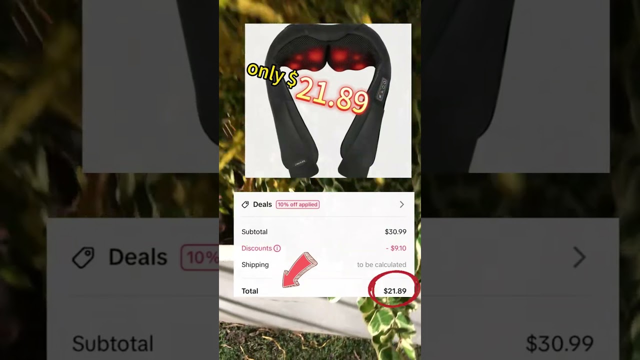 Affordable Massager: Neck and Shoulder Relief for Just $21.89!