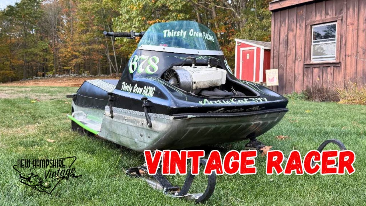 Наконец-то мы снова запустили эти старые гоночные сани! Гепард Arctic Cat 1971 года
