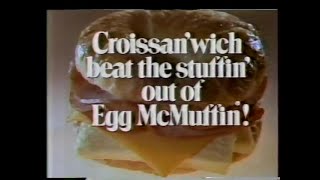 Burger King - Croissan'wich (1985) TV Commercial