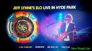 Hey BBC, Nice video, Shame about the Sound.
If audio quality is important to You, Do NOT buy this BluRay DVD.
On 14 September, 2014, Jeff Lynnes ELO, accompanied by the BBC Concert Orchestra and backed by the Take That/Gary Barlow band, headlined BBC Radio 2s Festival In A Day at Hyde Park, London. Hey BBC, Nice video, Shame about the Sound.