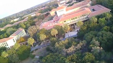 Drone flying at Stanford University