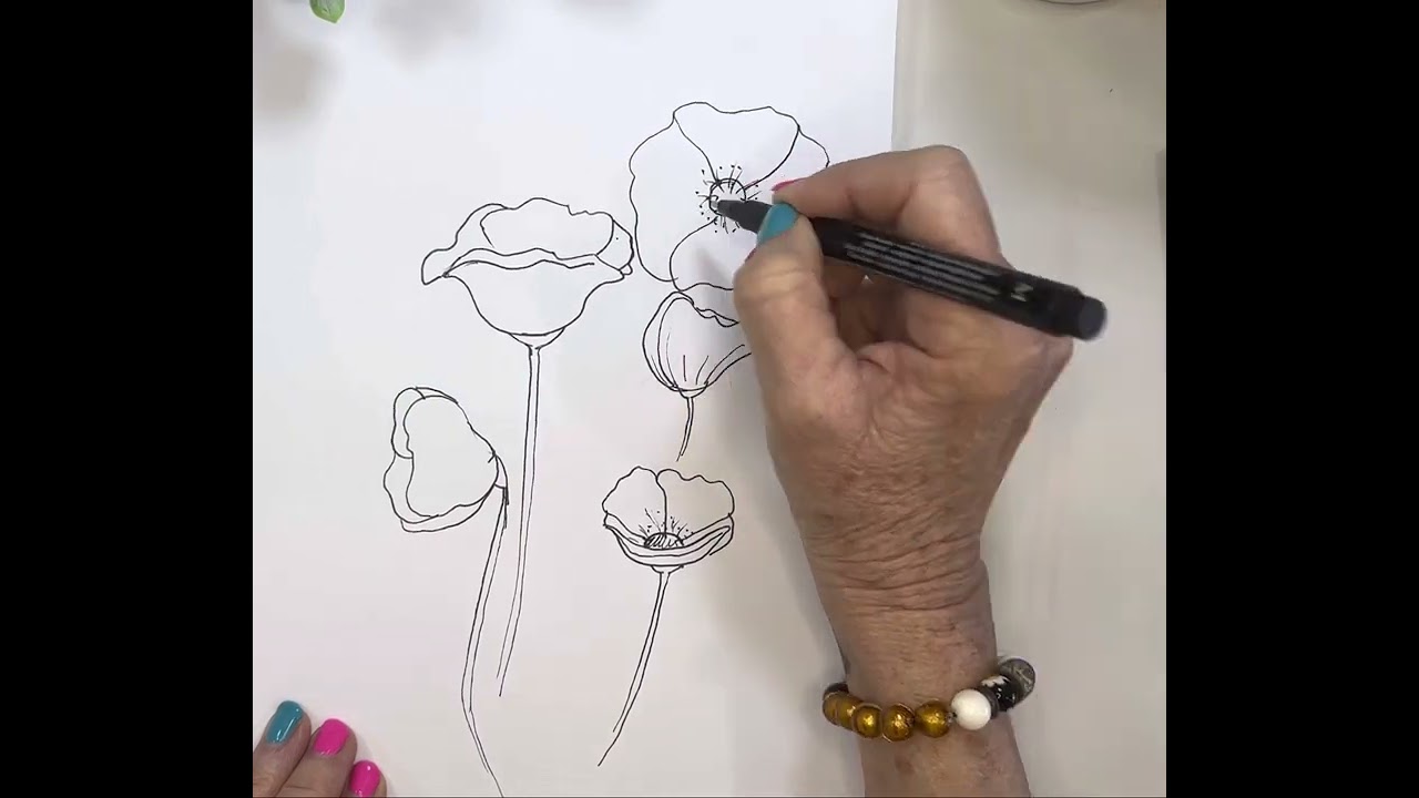 Акварельные маки - Рисунок и живопись