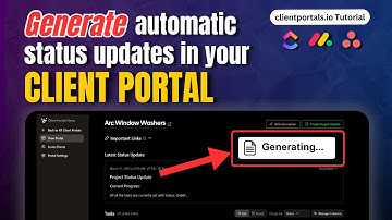 How to generate automatic status updates in your Client Portal
