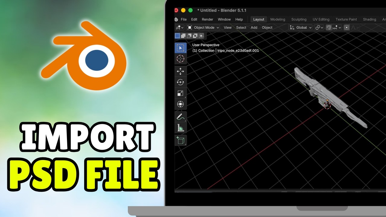 How To Import PSD File In Blender (2026) - Full Guide - YouTube