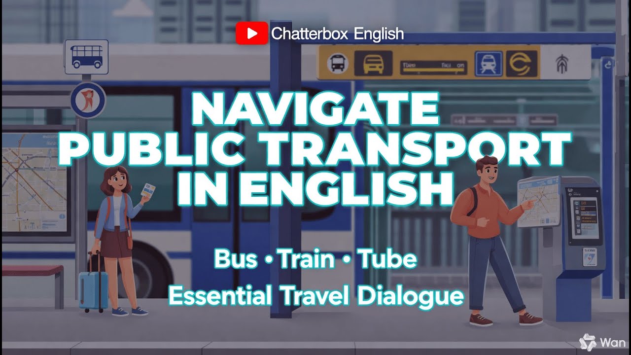 Navigate Public Transport in English (Bus, Train, Tube) | Essential Travel Dialogue