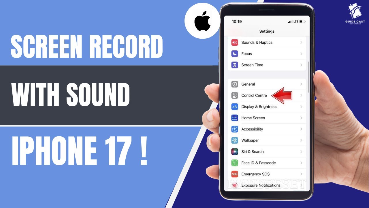 How to Screen Record with Sound on iPhone 17 (Internal & Mic Audio) — 2025 Tutorial