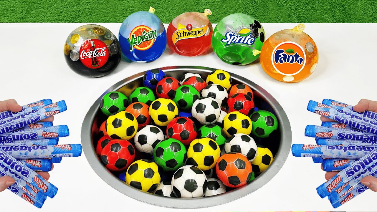 Мини-футбол против популярных газировок!!! Coca-Cola, Sprite, Yedigün, Schweppes, Fanta и Mentos ...