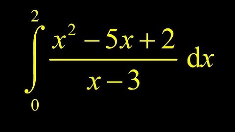 Partial fractions definite integral with long division.  Very short once long division is done!