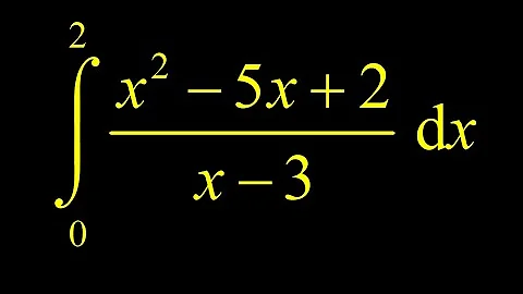 Partial fractions definite integral with long division.  Very short once long division is done!