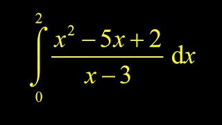 Partial fractions definite integral with long division.  Very short once long division is done!