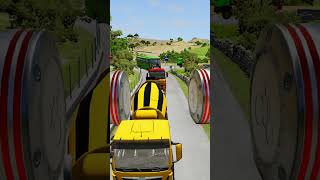 School Bus vs Extreme Hydraulic Press! | BeamNG.Drive Destruction