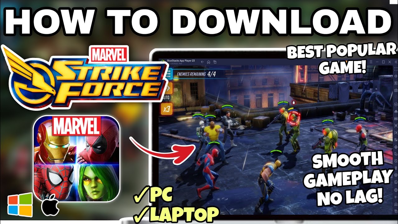 Как скачать и играть в MARVEL STRIKE FORCE на ПК или ноутбуке — полное руководство (2025)