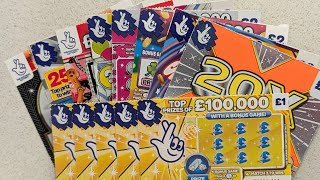 £30 Random Mix of UK Allwyn National Lottery Scratch Cards