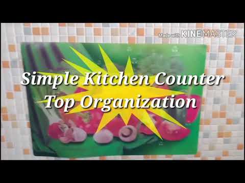 simple-kitchen-counter-top-organization||-telugu||countertop-organization||