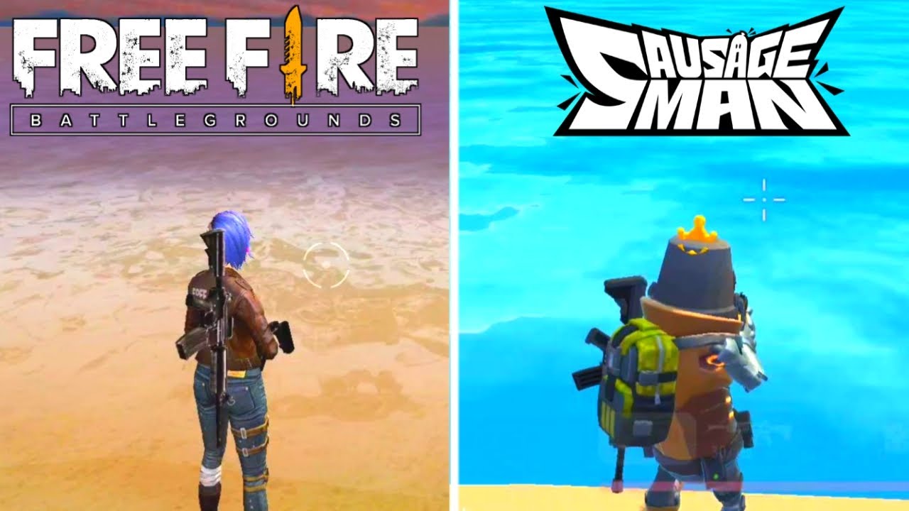 Free Fire VS Sausage Man Comparison 2021. Who's the best?