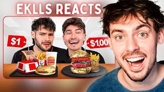 We Tested $1 vs $1000 Fast Food! (Reaction)