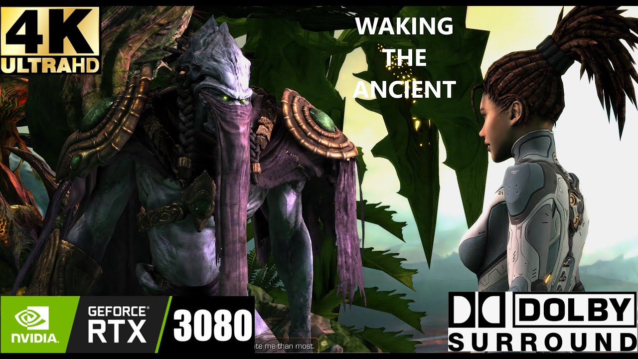 STARCRAFT 2 - HEART OF THE SWARM - HARD WALKTHROUGH - WAKING THE ANCIENT - 4K ULTRA - no commentary