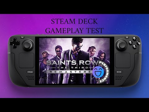 Saints Row The Third Remastered Steam Deck Gameplay Test Medium Settings Night And Day Mode 60FPS