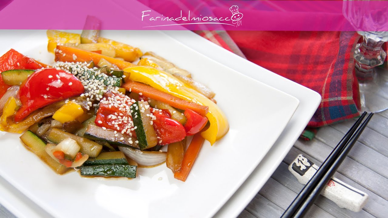 Verdure saltate con il Wok 🇨🇳  La ricetta cinese facile e veloce