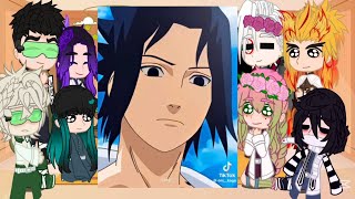 Hashiras react to Giyuu Tomioka as Sasuke Uchiha || Part 4 || Kny/Ds || Itachi’s Death/Team 7 #fyp 