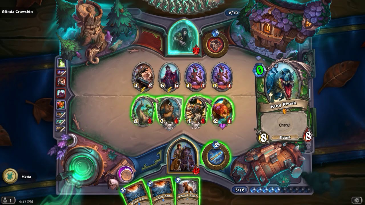 HearthStone  Witchwood Hunt Shaw vs Glinda Crowskin
