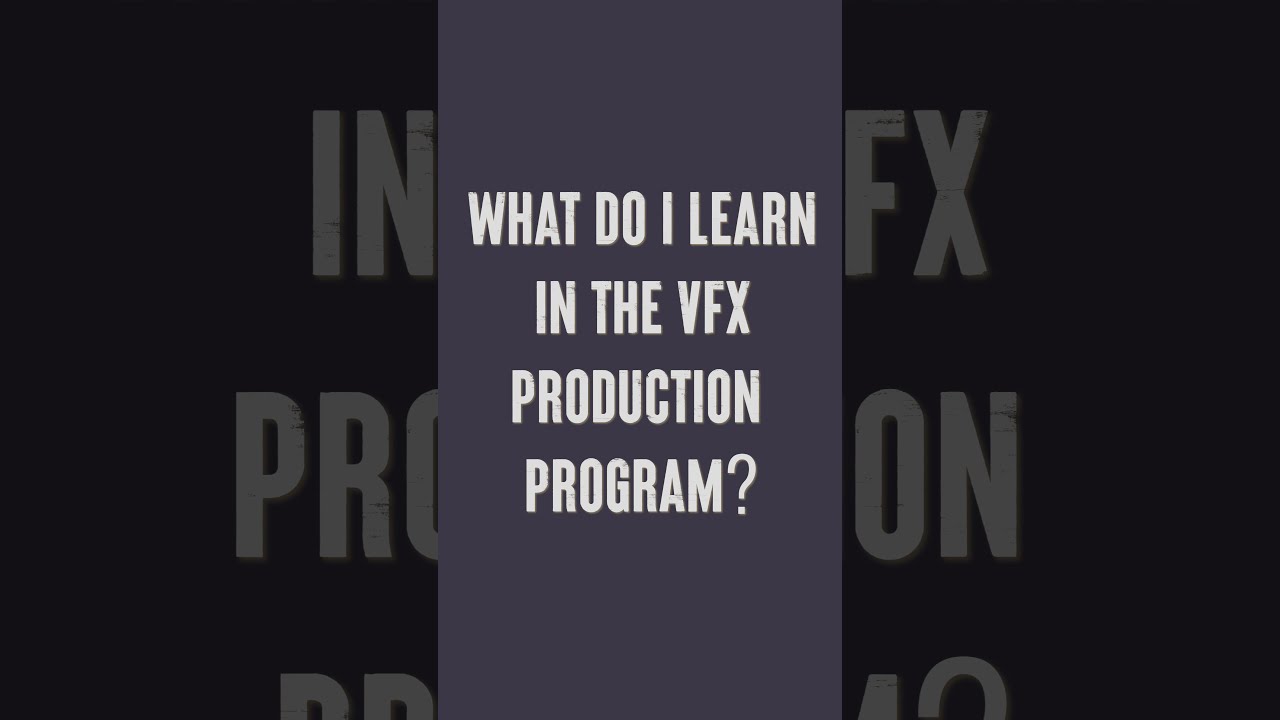 What do I learn in the Visual Effects Production Program at the DAVE School?