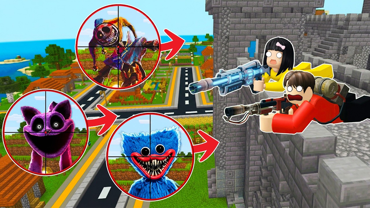 Yuta Mio Dan Baby Celine Menembak Semua Keluarga Poppy Playtime Chapter 5 | ROBLOX