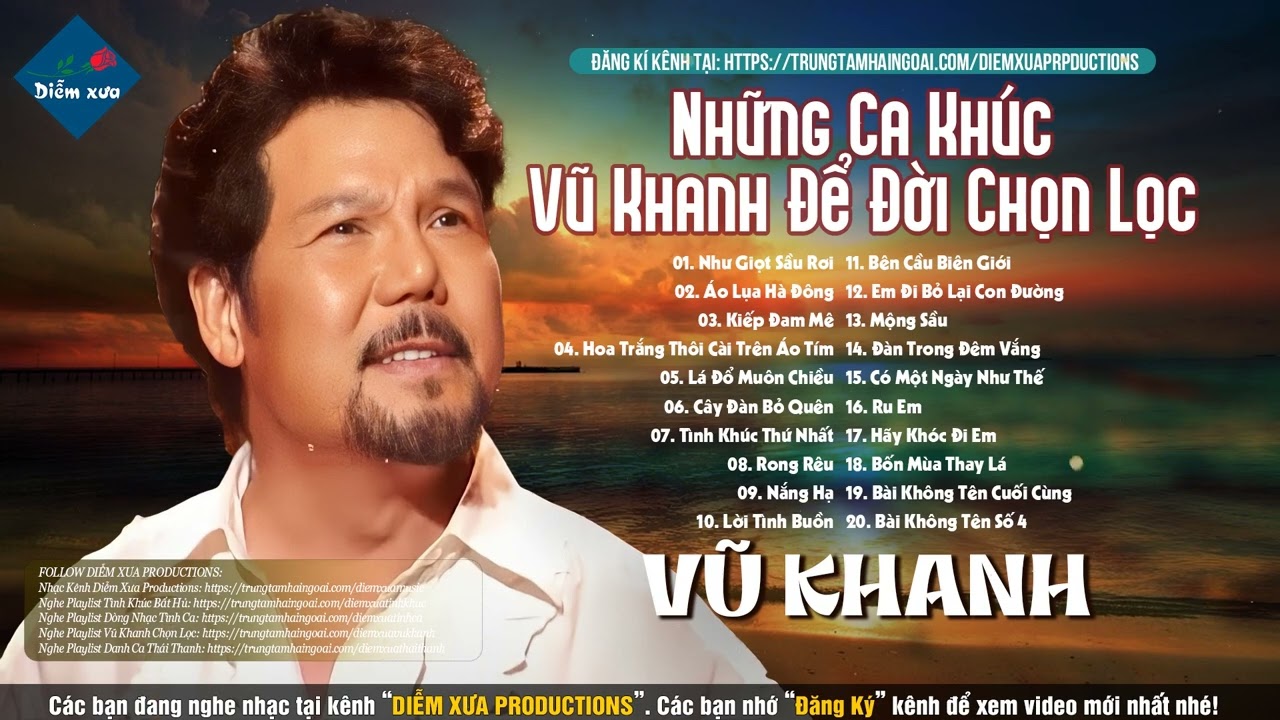 Tình Ca Vũ Khanh Chọn Lọc Hay Nhất | LK Nhạc Tình Ca Phòng Trà Xưa Vũ Khanh Hay Nhất