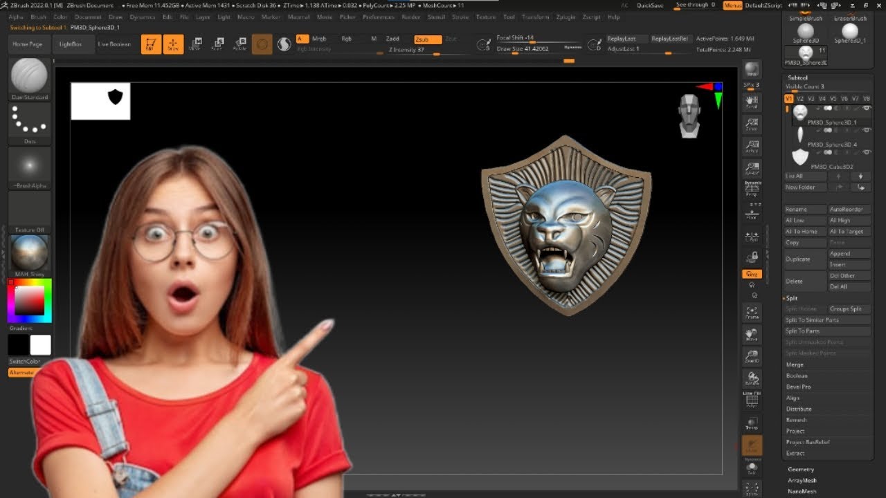 Tiger Head Tutorial Tiger head sculpt tutorial in Zbrush - YouTube