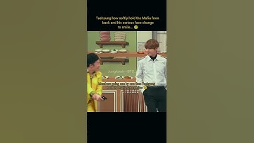 Members going going one by one then Taehyung hold the matia & he smiles 😂#taehyung #bts #btsarmy