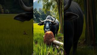 "Unlucky Buffalo! A Beehive Falls on Its Back – Watch What Happens! 🦬🐝🔥" 😱 #animals #wildliferescue