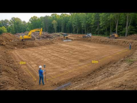 She Planned and Built a Massive 25x50m Foundation Completely Alone