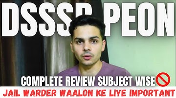 📋 DSSSB PEON 2025 Review | Subject-Wise Paper Analysis | Must Watch Before Your Exam!