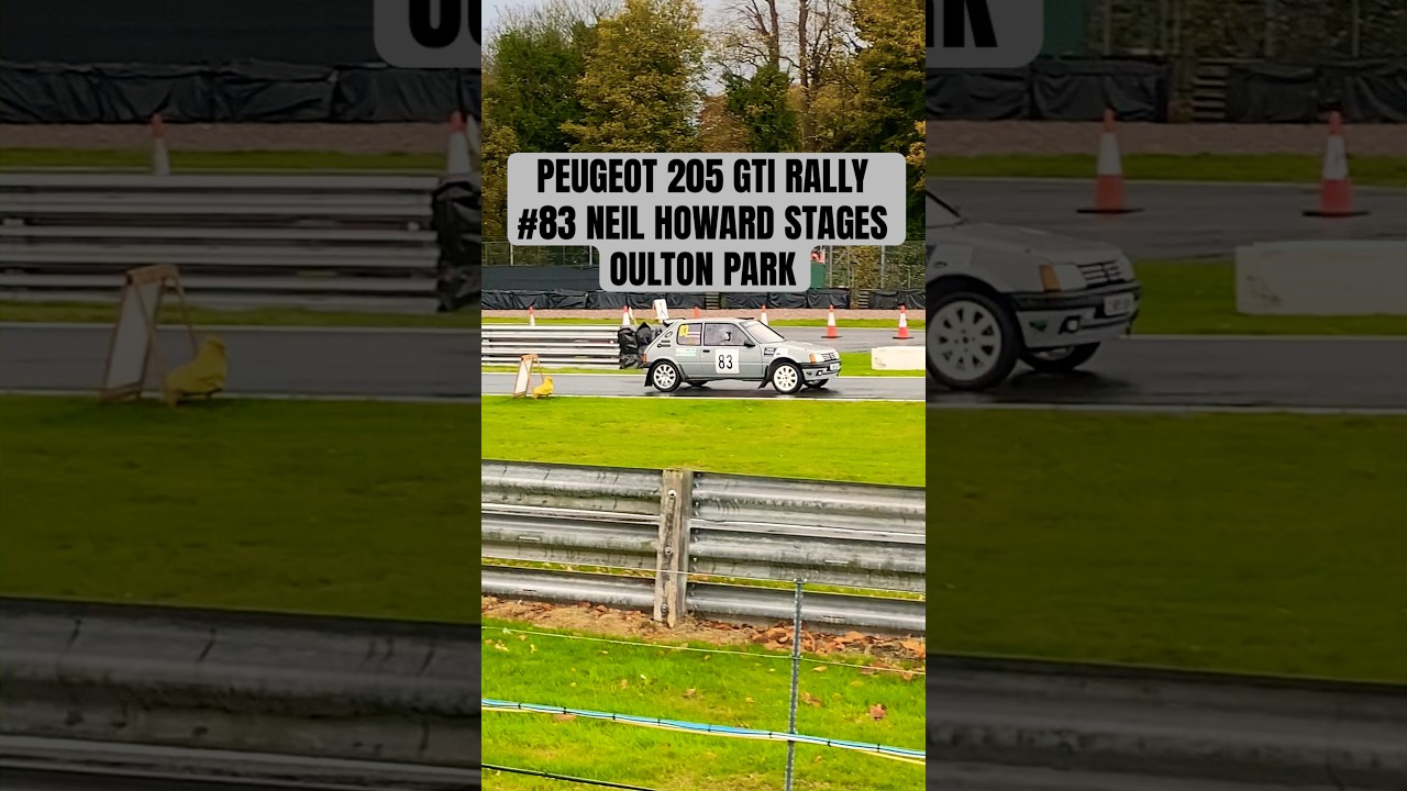 PEUGEOT 205 GTI RALLY #83 PIERRE NEWTON NEIL HOWARD STAGES OULTON PARK 