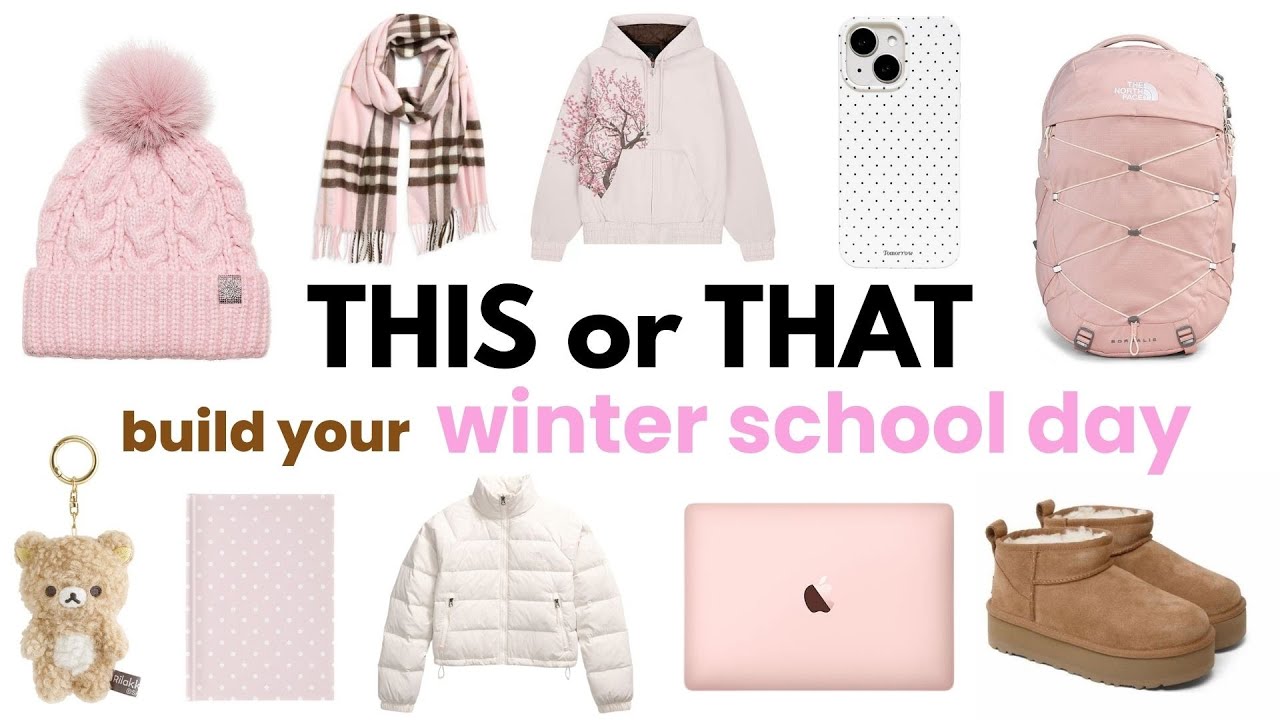 Build Your Dream WINTER SCHOOL DAY 📚✏️🎒❄️ | THIS or THAT
