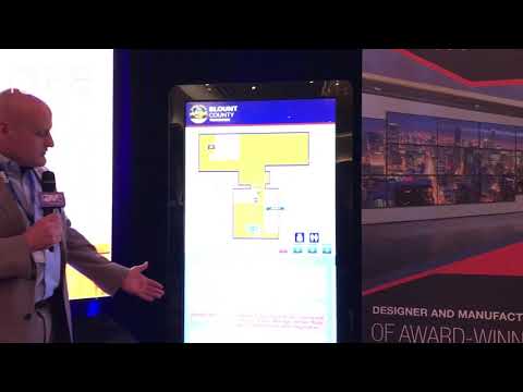E4 AV Tour: Peerless-AV Shows All-In-One Kiosk With Touch Display, BrightSign Player & Almo Content