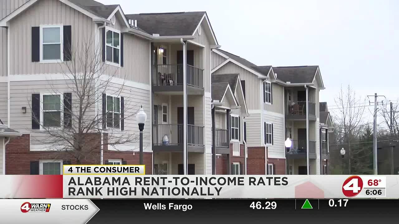 Alabama rent-to-income rates rank high nationally