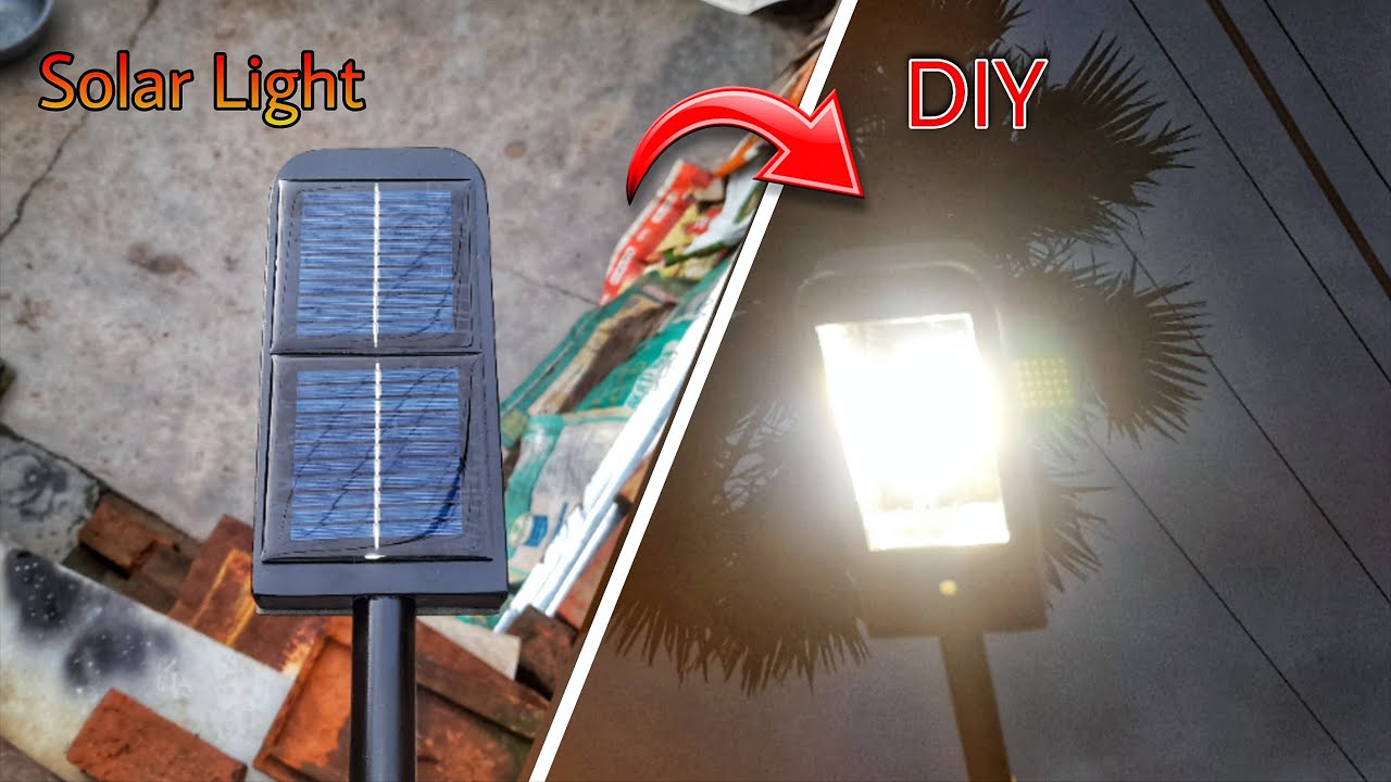 How to Make Solar Light at Home || DIY Solar Street Light at Home || Simple Solar Light